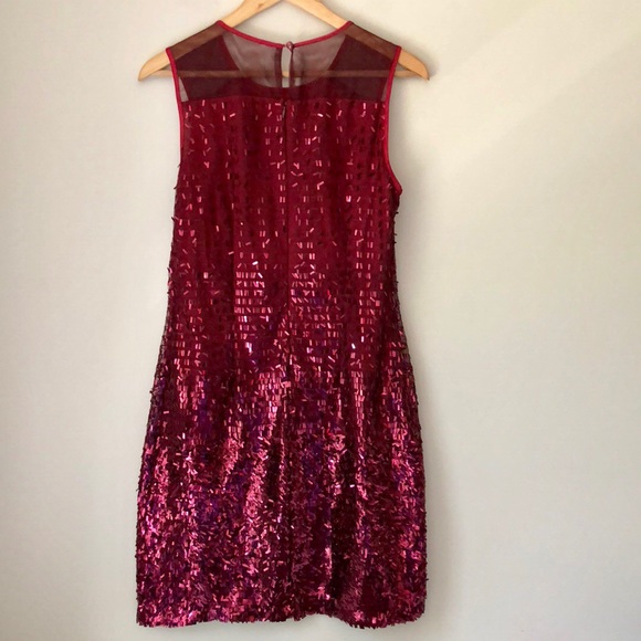 Just Taylor Red Sequin Dress - Picture 6 of 8